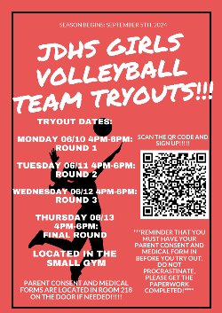 JDHS Girls Volleyball Tryouts